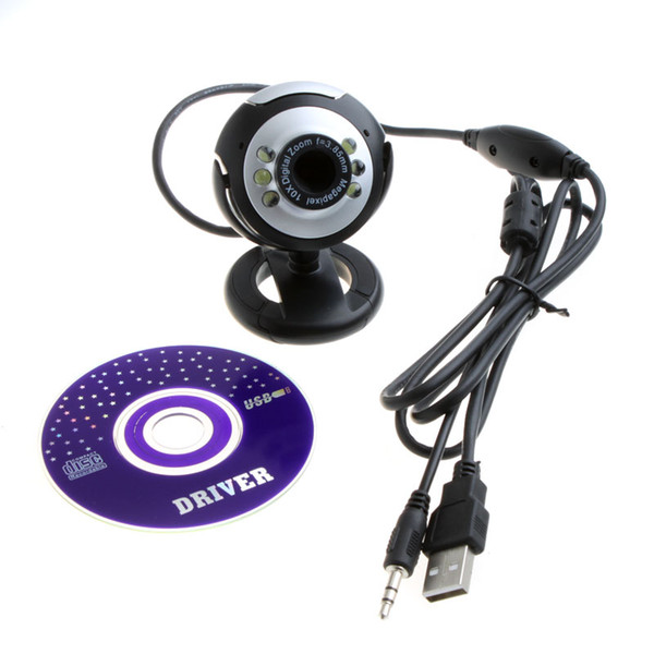 USB 2.0 50.0M PC Camera HD Webcams Web Cam with MIC Web Camera for Computer PC Laptop Accessories Round Wholesale