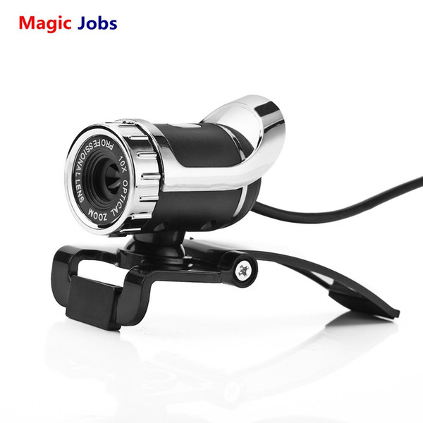 Magic_Jobs Glass Lens Webcam USB 12 Megapixel High Definition Camera Web Camera 360 Degree MIC Clip-on For PC Computer