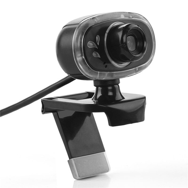 360 Degree Rotation USB Webcam 12M Pixel HD Web Camera Clip-on Sound Absorbing with Microphone MIC For Android TV PC Computer