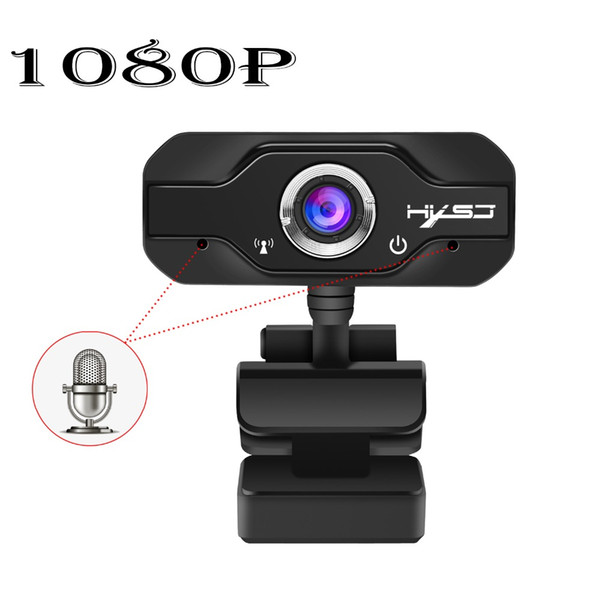 HXSJ 1080P HD Webcam InTeching USB Widescreen Computer Camera with Microphone for PC, Desktop or Laptop 360 degree rotation
