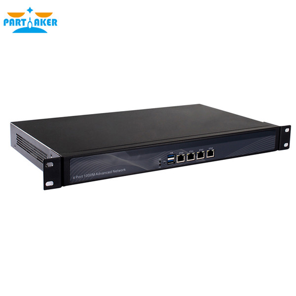 Partaker R18 Router Mikrotik Firewall Appliance Hardware with J1900 4 Ethernet Cabinet Type Fanless Version 2GB Ram 8GB SSD ROS