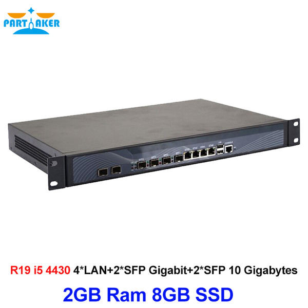 10 Ports Industry Rack Mounted Server With Intel Core I5 4430 Processor Firewall PC PARTAKER R19