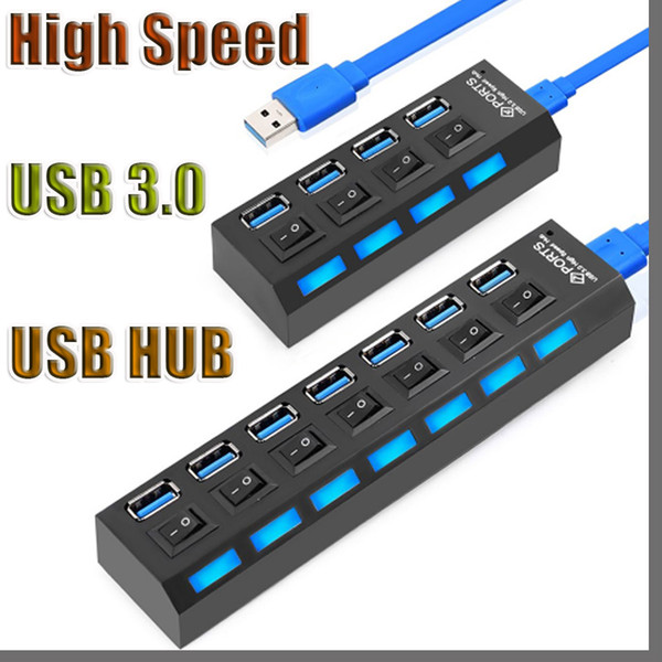 2018 USB HUB 3.0 4/7 Ports Portable Micro USB 3.0 HUB Splitter For PC High Speed 5Gbps USB Splitter HUB