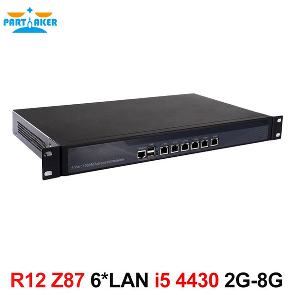 1U Firewall Server with 6* LAN Firewall appliance Intel Z87 LGA1150 i7 4770 CPU processor network Router 1u server