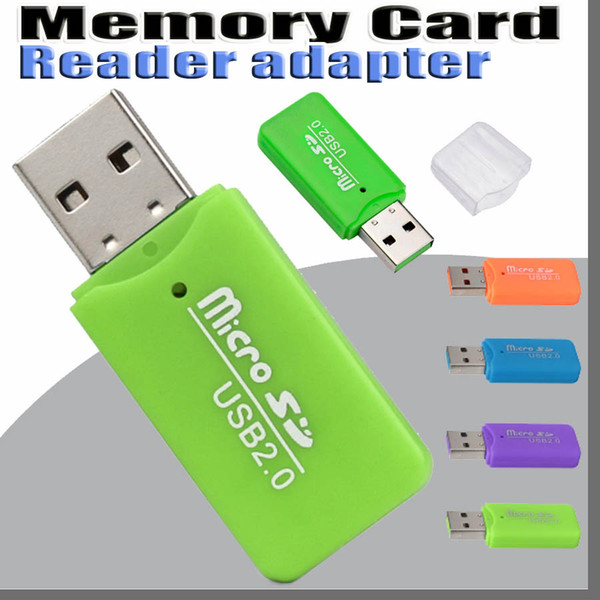 HOT Epacket Free Shipping High Speed USB 2.0 Micro SD card T-Flash TF M2 Memory Card Reader adapter 2gb 4gb 8gb 16gb 32gb 64gb TF Card