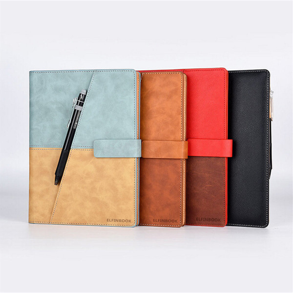 Elfinbook X Erasable Notebook Leather Reusable Smart Wirebound Electronic Notebook Cloud Storage Flash Storage A5 Paper DHL