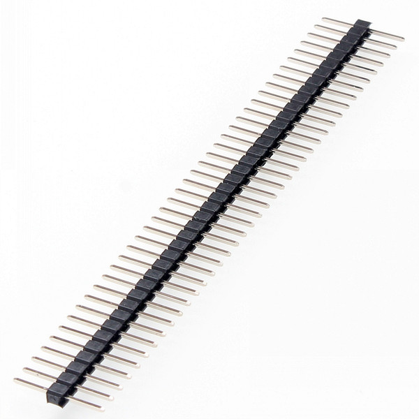 10PCS Break Away Headers - 40-pin Male ( Long Centered ) Long enough to fit snuggly into a solderless breadboard