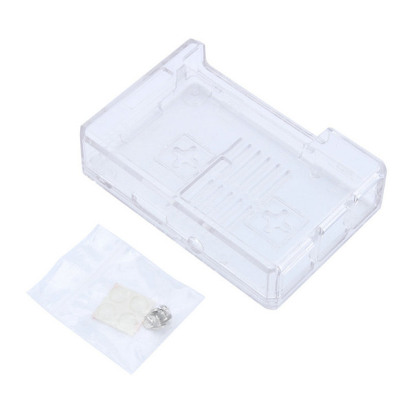 Demo board Accessories Demo Board Accessories Raspberry Pi Model B/Pi 2 Model B Case Black Transparent ABS Plastic Box Closed Box