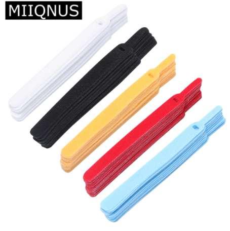 New 14.5cm 20pcs Fastening Reusable Cable Organizer Earphone Mouse Ties Cable Management Wire