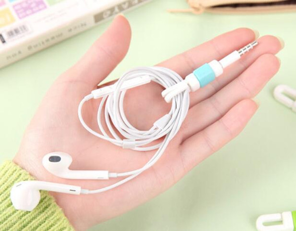 New Silicone digital cable protector Cord Protecotor Protective sleeves USB cable winder cover for iphone Samsung Headphone Cord