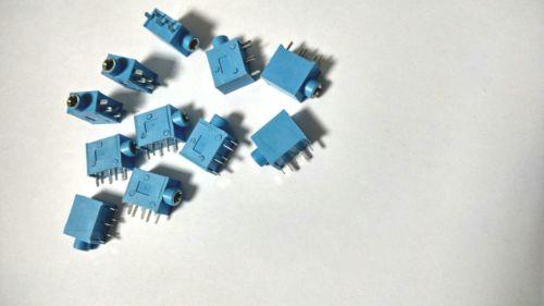 250pcs 5PIN 3.5MM Stereo Headphones Socket PC PCB Panel Mount Soldering BLUE