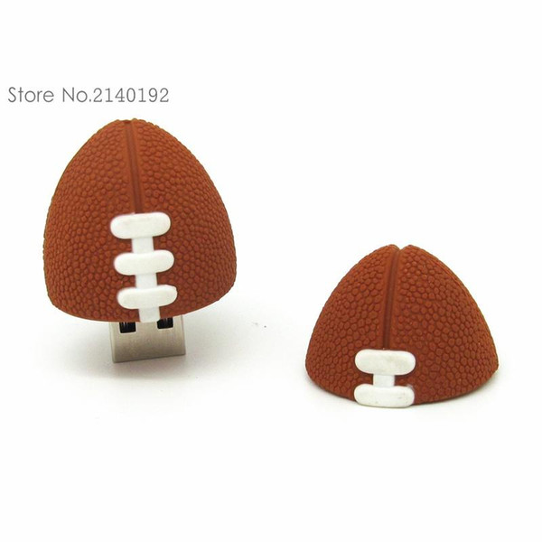 Top sell American Football Pen drive Sports Rugby U Disk 4GB 8GB 16GB 32GB USB Flash Drive Memory Stick Pendrive gift real capacity 108