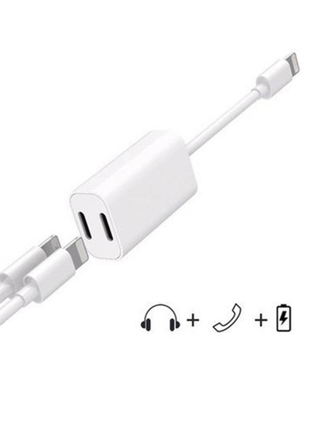 Audio Cable 2-In-1 Multi-Function Charging Cable Headphone Adapter For iPhone7/8