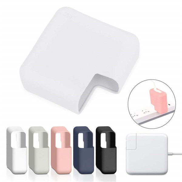 Charger Protective Case soft Silicone Power Adapter Laptop Sleeves For Apple MacBook 12 13 15 Case Accessories