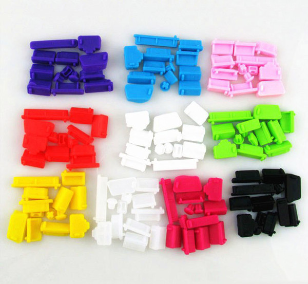 Wholesale 10bags/lot(13pcs/bag) Silicone PC laptop dustproof plug usb dust plug Anti Dust Plug Cover Set Stopper