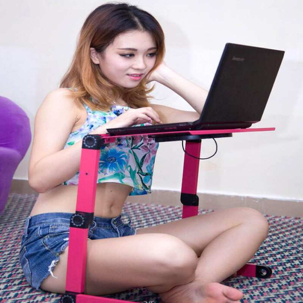 A1- Aluminum Alloy Notebook Computer Table Dorm Bed Folding Table