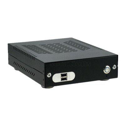 Aluminum Fanless CarPC Enclosure with 2 USB Ports ,Mini ITX Case Car PC Carputer In Vehicle Computer Case