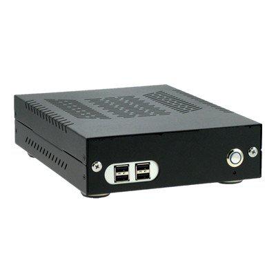 Aluminum Fanless CarPC case Enclosure with 4 USB Ports , Industrial Embededd Mini ITX Case Car PC Carputer In Vehicle Computer Cases