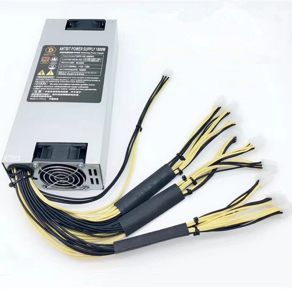 10x 6pin Antbit Power Supply HE-1800WX 12V 133A Suitable For S9 T9 S7 A7 A6 E9 A4 Miner