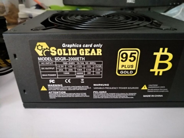 95 Plus Efficiency 1600W Modular PC Power Supply 12V 24PIN 8PIN For Miner Mining High Quality Computer Power Supply For BTC 1pc/lot