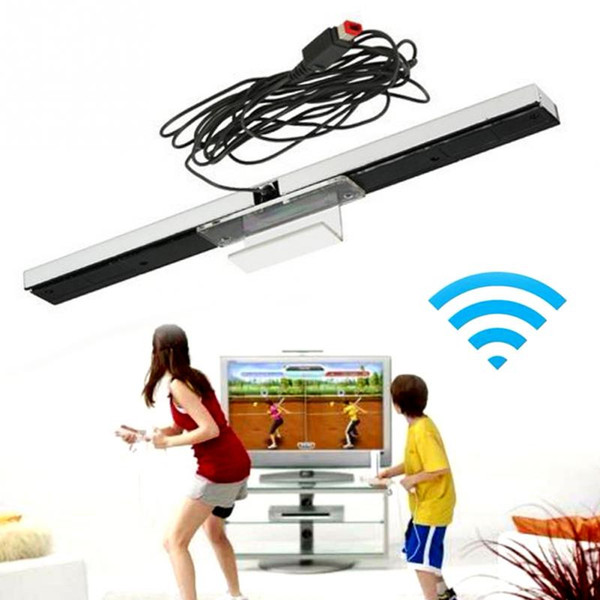 Wired Remote Motion Sensor Bar With USB Cable IR Infrared Ray Inductor for Nintendo Wii Console With retail package Free Shipping ..