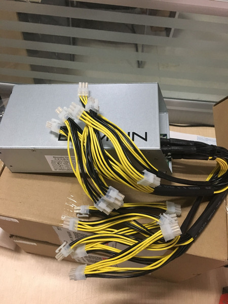 for AntMiner 18PCI Power Supply Support 2 L3+ 18 PCI (APW3++ 1200W@110v 1600W@220v w/ 18 Connectors)