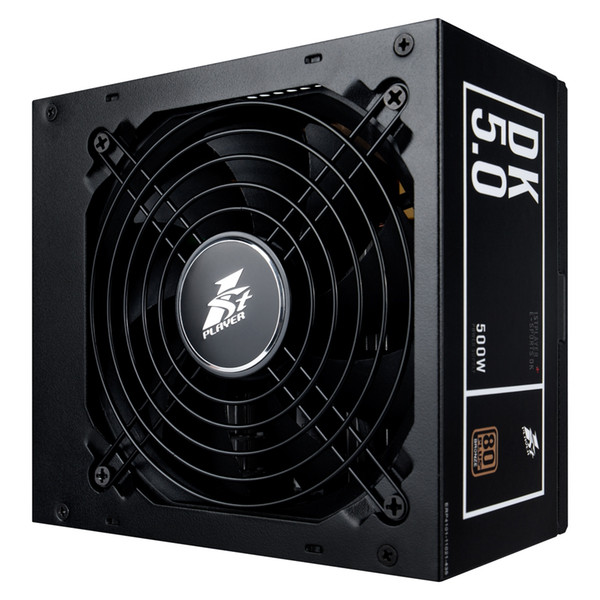 1STPLAYER DK5.0 500W Active PFC High Performance ATX Power Supply 80 Plus Bronze Certified Non-Modular