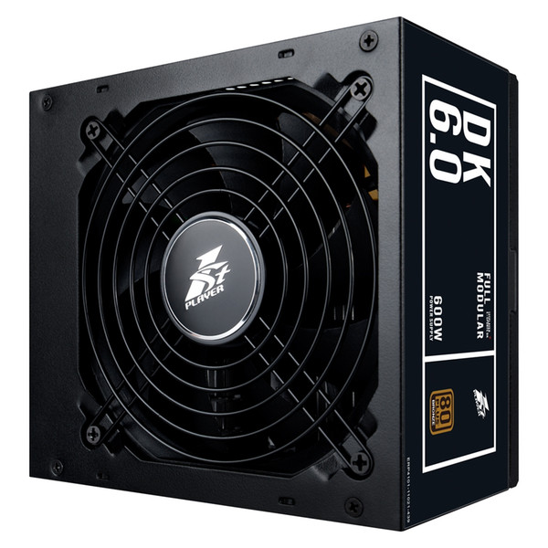 1STPLAYER DK 6.0 600W Active PFC High Performance ATX Power Supply 80 Plus Bronze Certified Full Modular