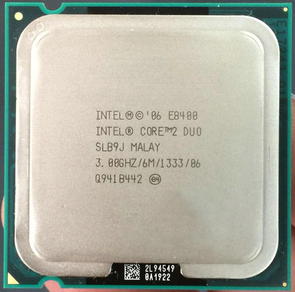 Free Shipping Desktop For Intel Core 2 Duo E8400 CPU Processor ( 3.0Ghz / 6M / 1333GHz ) Socket 775