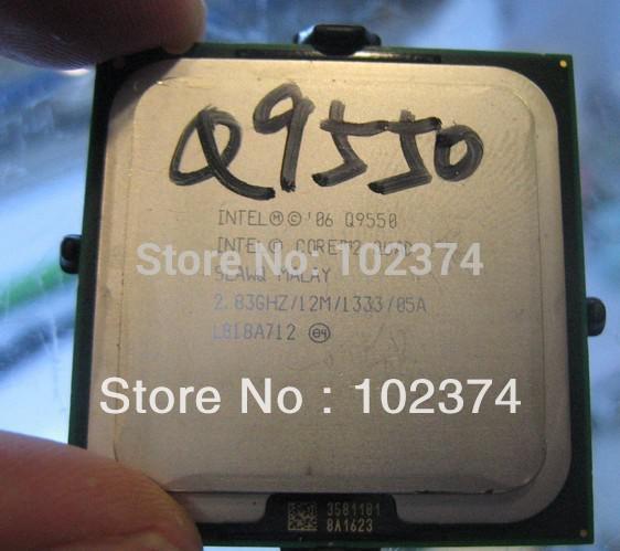 Q9550 Original for Intel desktops cpu Core2 Q9550 12M/ 2.83GHz/ 1333 MHz LGA 775 Cache Dual-CORE Free shipping