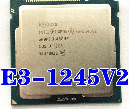 Inter Xeon Processor E3-1245 V2 4 cores with 8 threads TDP 69W 3.40 GHz-3.80 GHz LGA1155