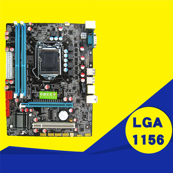 P55 Motherboard CPU Computer Supplies LGA 1156 Pin 2*DDR3 1*RJ45H55 Desktop Motherboard with USB Port High Quality