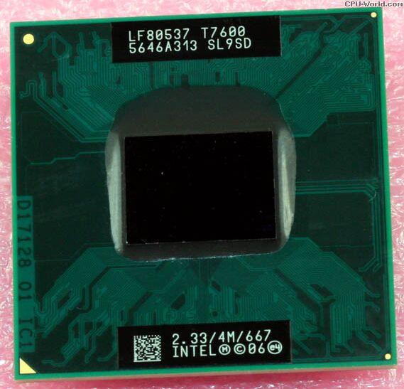 T7600 Notebook CPU Original Intel Core 2 Duo T7600 2.33GHz 667 PGA 479 SL9SD Laptop CPU Free shipping