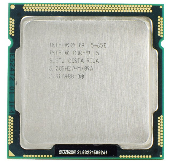 Intel Core i5 650 Processor 3.2 GHz 4MB Cache Socket LGA1156 32nm 73W Desktop CPU