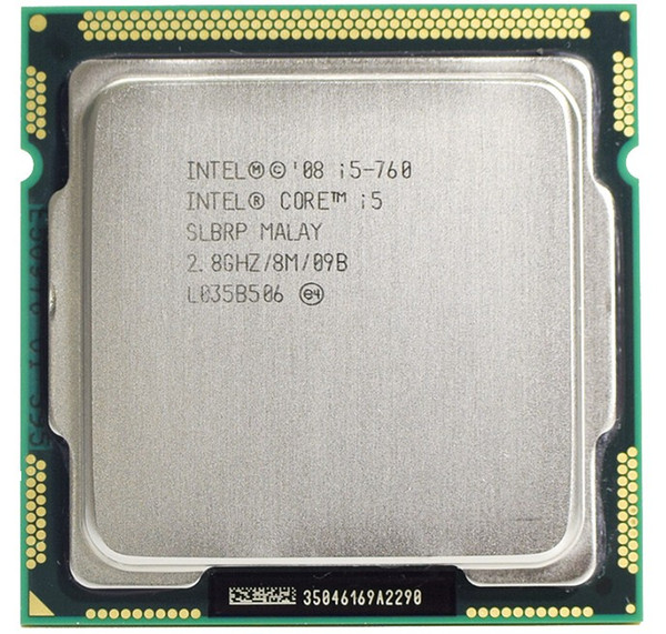 Original Intel Core i5 760 Processor 2.8 GHz 8MB Cache Socket LGA1156 45nm Desktop CPU