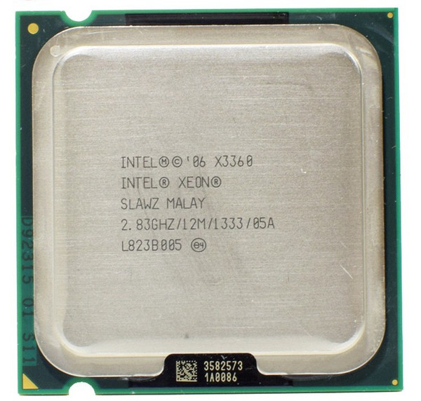 Intel Xeon X3360 SLAWZ SLB8X Processor 2.83GHz 12M Cache Quad Core LGA 775 TDP 95W Server CPU