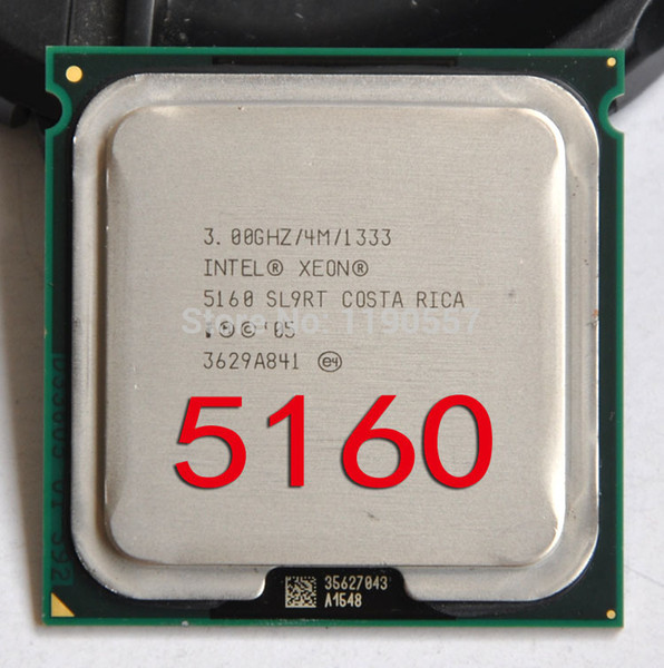 Intel Xeon 5160 Processor(3.0GHz /4MB L2 /Dual-Core/FSB 1333MHz) Close to LGA775 Core 2 Duo E6850 CPU