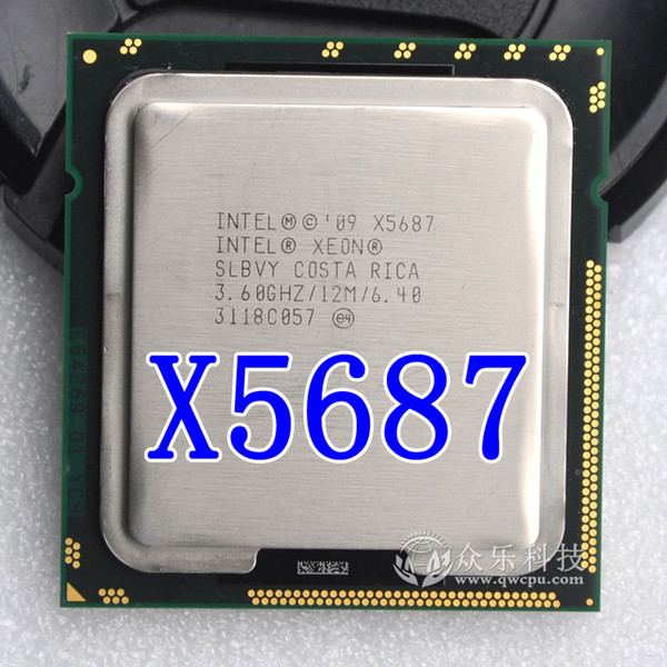 Intel Xeon X5687 3.6GHz 12MB Quad Core 6.4GT/s LGA1366 SLBVY CPU Processor