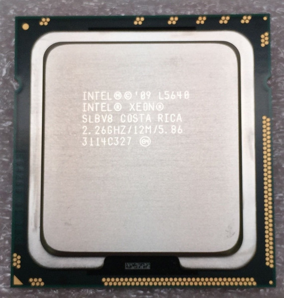 Intel Xeon L5640 2.26GHz 12MB 5.86 GT/s SLBV8 LGA1366 Server CPU