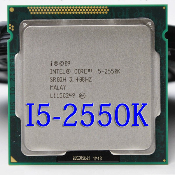 lntel i5 2550K Quad Core 3.4GHz Socket LGA 1155 6MB Cache TDP 95W Processor