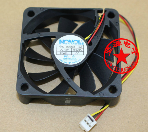 Original NONOISE G6015S12B2-BA DC12V 0.070A 6CM DLP TV Cooling Fan