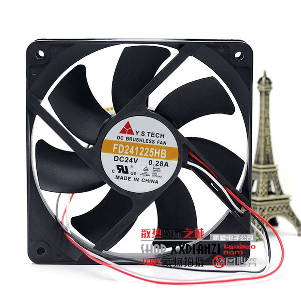 Original Y.S TECH FD241225HB 12025 12CM 24V 0.28A Ultra-quiet Inverter Fan