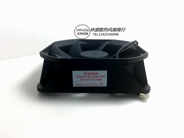 SUNON EFA5321B2-Q000-F99 DC 12V 3.60W 3-wire 3-pin connector 80mm Server Square Cooling Fan
