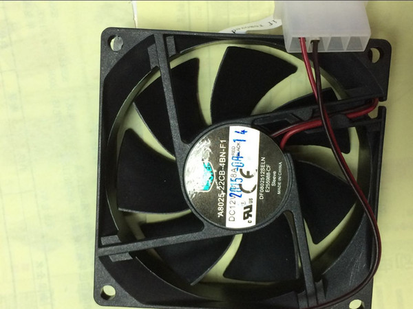CoolerMaster A8025-22CB-4BN-F1 12V 0.18A 8CM 8025 2-wire mute cooling fan