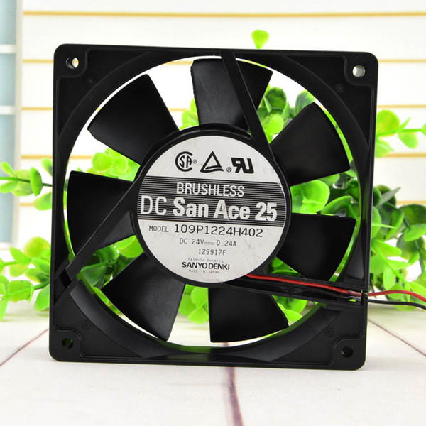 Original Sanyo 109P1224H402 12025 24V 0.24A 12CM 120*120*25mm Inverter Fan