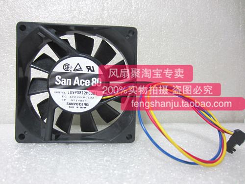Original Sanyo 109P0812M6D01 12V 0.13A 8CM 8020 80*80*20mm double ball cooling fan