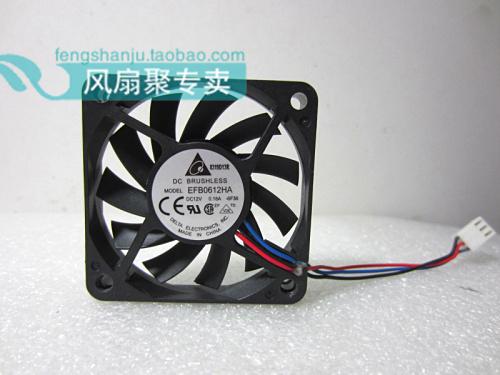 Original Delta 6cm6010 12V0.18A EFB0612HA Double Ball Slim Air Flow Cooling Fan