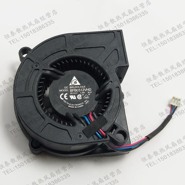 DELTA BFB0512VHD 3-Wire Projector Blower 12V 0.28A Turbo Cooler