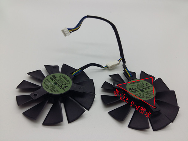 New Original EVERFLOW T128010SH 12V 0.25A diameter 85mm Pitch 39*39*39mm with 4 Pins For Asus STRIX GTX960 GTX750TI Graphics Card Cooler Fan
