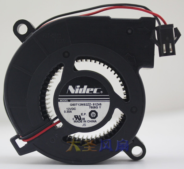 Original Nidec G60T12MS2ZZ-51Z45 12V 0.30A 6CM turbofan